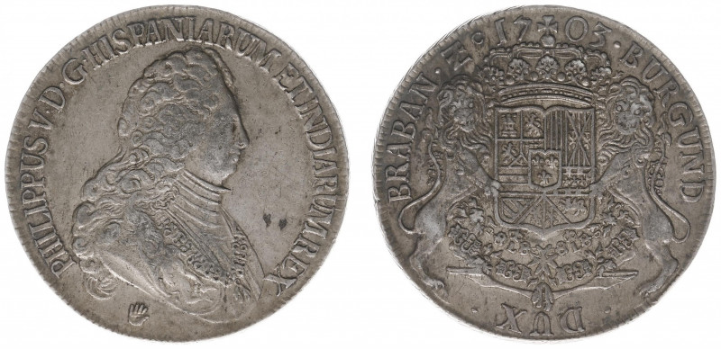 Hertogdom Brabant / Antwerpen - Philips V (1700-1712) - Dukaton 1703 (vGH 365-1c...