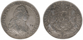Hertogdom Brabant / Antwerpen - Philips V (1700-1712) - Dukaton 1703 (vGH 365-1c / Delm. 354c / Vanhoudt 737 R1) - Obv. Bust king in low relief / Rev....