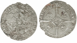 Hertogdom Brabant / Brussel - Philips de Goede (1419-1467) - Dubbele Groot of Vierlander ND (1434-1437), Brussel (vGH 9-1 / Vanhoudt 3) - Obv. Arms / ...