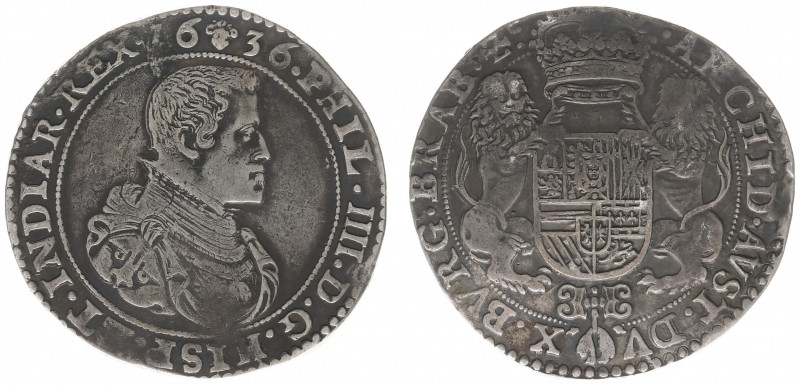 Hertogdom Brabant / Brussel - Philips IIII (1621-1665) - Dukaton 1636 small coll...