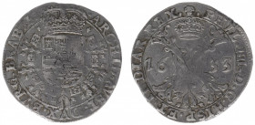 Hertogdom Brabant / Brussel - Philips IIII (1621-1665) - 1/2 Patagon 1633 (vGH 330-3 / Delm. 303 / Vanhoudt 646) - VF