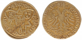 Bisdom Kamerijk / Cambrai - Maximiliaan van Bergen op Zoom (1556-1570) - Florin d'or ND title Ferdinand (Delm. 283 R2 / Fr. 111) - 2.77 gram - Obv. 3 ...
