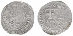 Baronie Reckheim - Ernst van Aspermont-Lynden (1603-1636) - Arendschelling or 4 Stuivers ND (Lucas 219 variant) - 4.53 gram - Obv. Crowned shield with...