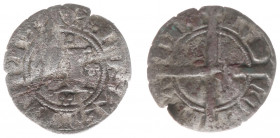 Graafschap Vlaanderen - Lodewijk van Nevers (1322-1346) - Mijt z.j. (1331-1334) Aalst (Gaillard 197 / VanHoudt G2572) - 0.72 gram - VZ Kapitale L omge...