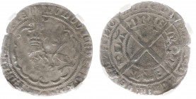 Graafschap Vlaanderen - Lodewijk van Male (1346-1384) - Leeuwengroot ND (1346-1384) (Gaill. 221 / DeMey 206) - 2.16 gram - NGC-slab Authentic