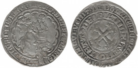 Graafschap Vlaanderen - Lodewijk van Male (1346-1384) - Dubbele Groot of Botdrager ND (1365-1384) Gent of Mechelen (Vanhoudt G 2606 / Gaillard 223-224...