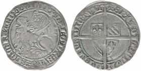 Graafschap Vlaanderen - Philips de Stoute (1384-1404) - Dubbele Groot of Botdrager z.j. (1389) Brugge (DdP 8.18 / vanhoudt G 2635) - 3.95 gram - Obv. ...
