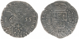 Graafschap Vlaanderen - Philips IIII (1621-1665) - Patagon 1655 Brugge (vGH 329-6 / Delm. 297 / Vanhoudt 645) - 27.62 gram - a.VF