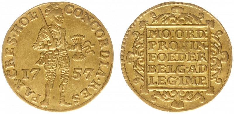 Holland Provincie (1581-1795) - Gouden Dukaat 1757 (CNM 2.28.54 / HPM Ho 15 / De...