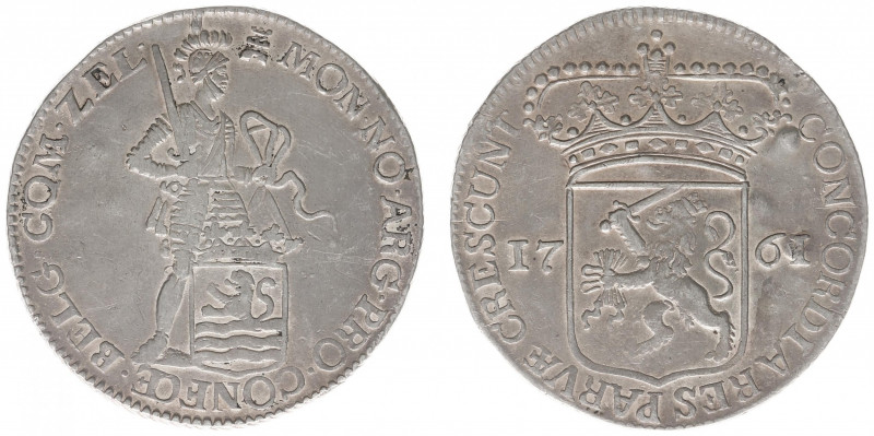 Zeeland Provincie (1580-1795) - Zilveren Dukaat 1761 (Delm. 976 / CNM 2.49.50 / ...