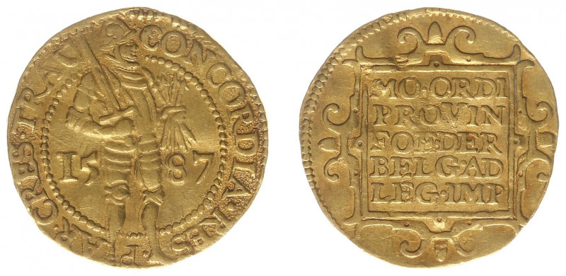 Utrecht Provincie (1581-1795) - Gouden Dukaat 1587 (Delm. 963 R1-R2/ CNM 2.43.42...