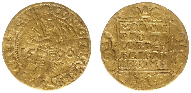 Utrecht Provincie (1581-1795) - Gouden Dukaat 1596 (Delm. 963 R1-2/ CNM 2.43.42)...