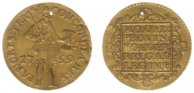 Utrecht Provincie (1581-1795) - Gouden Dukaat 1759 (CNM 2.43.46 / HPM Ut 27 / De...