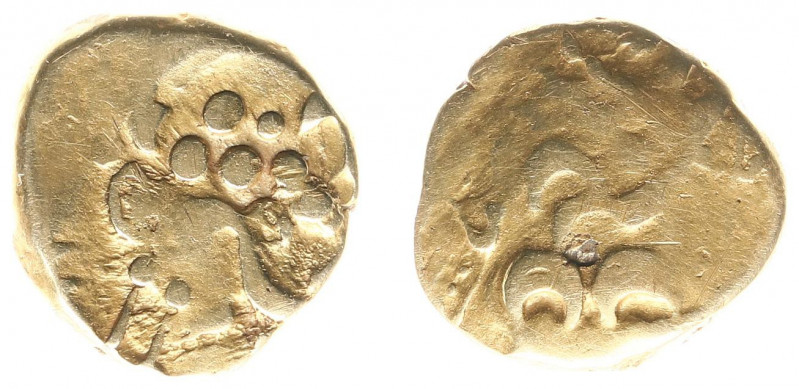 Celts - Gaul - The Ambiani - AV Stater (biface type, class IV, c. 80-70 BC, 6.78...