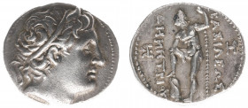 Hellenistic Monarchies -Demetrios Poliorketes (294-288 BC) - AR Tetradrachm (Pella, 17.13 g) - Diademed head of Demetrius right / Poseidon standing le...