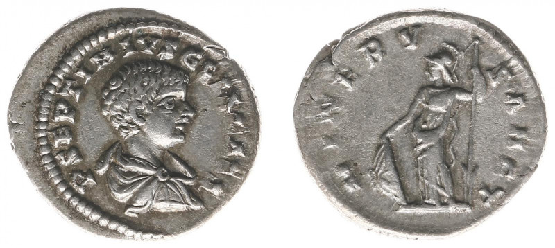 Geta (198-212) - AR Denarius (Rome c. AD 203-208, 3.75 g) - P SEPTIMIVS GETA CAE...