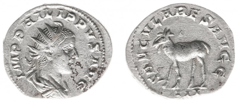 Philippus II (244-249) - AR Antoninianus (Rome AD 248, 3.24 g) - IMP PHILIPPVS A...