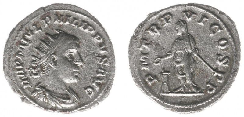 Philippus II (244-249) - AR Antoninianus (Antioch AD 249, 4.05 g) - IMP M IVL PH...