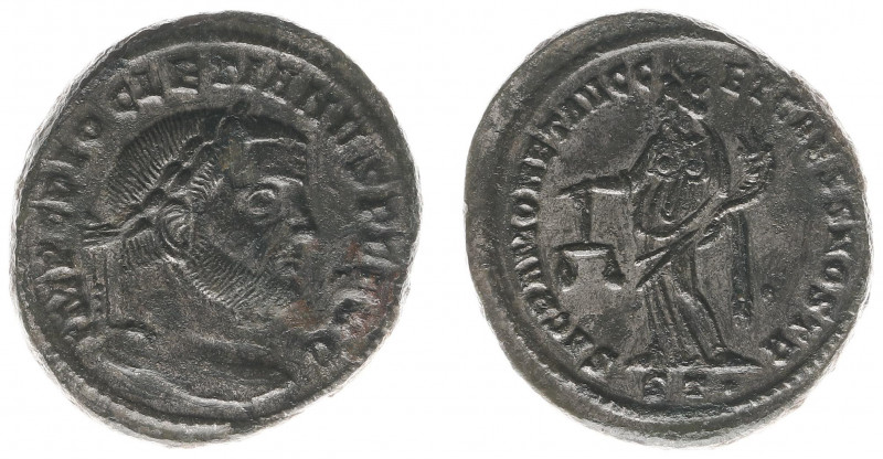 Diocletianus (284-305) - BI Follis (Ticinum AD 300-03, 10.42 g) IMP C DIOCLETIAN...