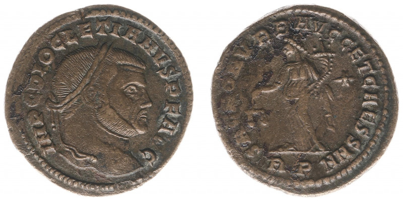 Diocletianus (284-305) - AE Follis (Rome AD 302-05, 7.88 g) - IMP C DIOCLETIANVS...