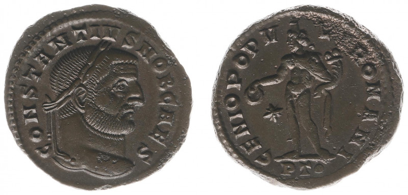 Constantius I Chlorus (293-306) - AE Follis (Ticinum AD 295-99, 9.80 g) - CONSTA...