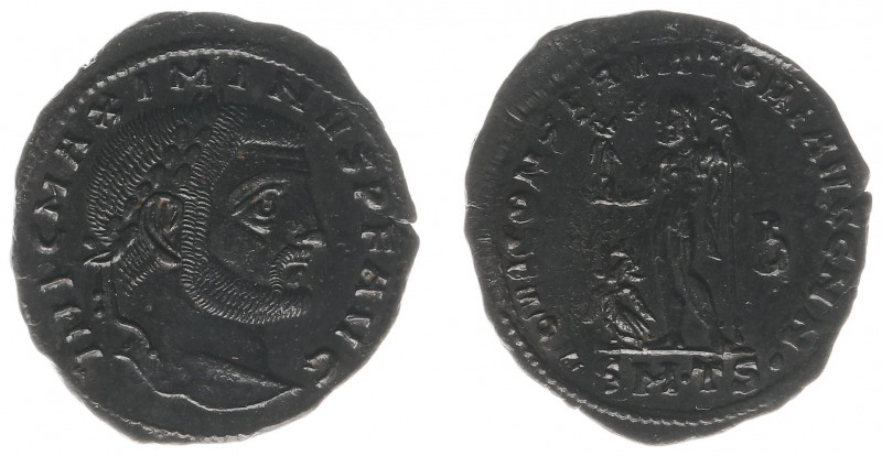 Maximinus Daia (305-313) - AE Follis (Thessalonica AD 312, 3.21 g) - IMP C MAXIM...