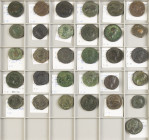 An interesting collection of Roman Sestertii: Antoninus Pius (6, including 2 x temple), Gordianus III (3), Nero (DECVRSIO), Galba (Victoria to left), ...