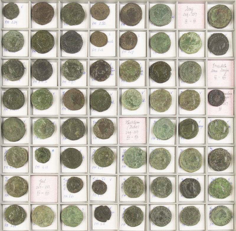 A large lot Roman provincial coins, all struck at Viminacium, the capital city o...