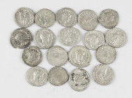 Varied lot of 18 x AR Antoniniani Gordianus III – VF-VF+