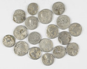 A lot with c. 18 Roman Republican Denarii in avg. F-F+
