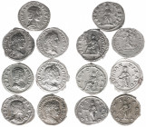 Beautiful lot of 7 Denarii: Julia Soaemias, Venus RIC IV 214; Julia Maesa, Pietas RIC 263; Julia Domna, Pudicitia RIC 644; Caracalla, Moneta RIC 308, ...