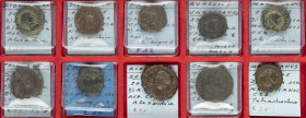 A lot with Roman Tetradrachms of Egypt, Alexandria: 2 x Diocletianus, 2 x Maximianus, Probus, Aurelianus, Philippus I, Carinus, Severus Alexander and ...