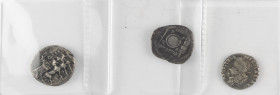 A small lot with 3 rarer Roman Denarii: Nero (CONCORDIA AVGVSTA), Augustus (27 BC-AD 14, uncertain Spanish mint (Colonia Patricia?), struck c. 18 BC, ...