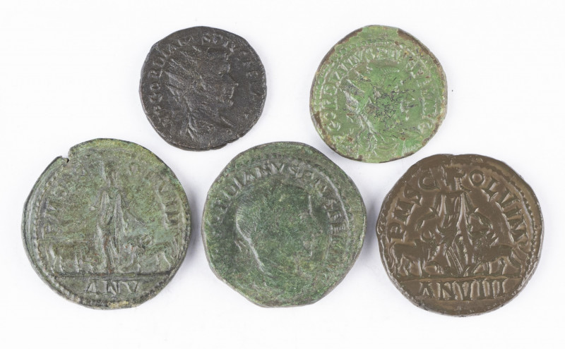 A small lot of Roman provincial bronzes, struck in Viminacium: 3 x Gordianus III...