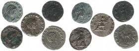 Interesting lot of 5 different Antoniniani coins of Salonina VF-VF+ -