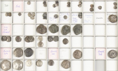 A nice collection of Celtic coins: 28 x AR Unit (many Noricum), 13 x Drachm and 11 x Tetradrachm - in total 52 coins of Celtic Central- en Eastern Eur...