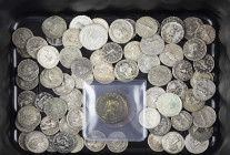 An interesting lot with 67 replica's of Roman Denarii, several emperors and reverses, for the collector of fakes of Roman coinage - added 2 fake Roman...