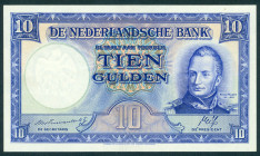Netherlands - 10 Gulden 1945 II Willem I - Staatsmijnen met foutief geboortejaar (Mev. 46-2 / AV 35.1a) - UNC
