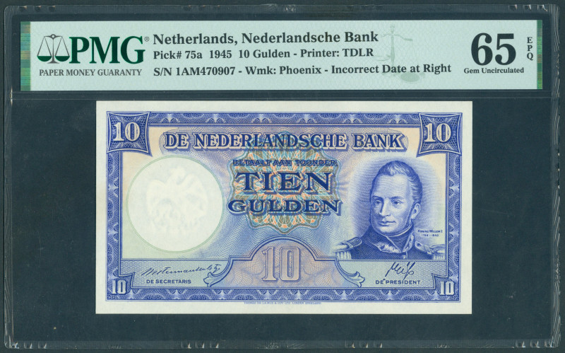 Netherlands - 10 Gulden 1945 II Willem I - Staatsmijnen met foutief geboortejaar...