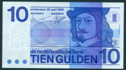 Netherlands - 10 Gulden 1968 Frans Hals 'Bulls eye' (Mev. 49-1b / AV 37.1a.2.1) - a.UNC/UNC