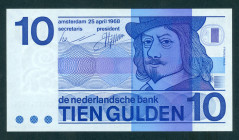 Netherlands - 10 Gulden 1968 Frans Hals 'Bulls eye' (Mev. 49-1b / AV 37.1a.2.1) - UNC