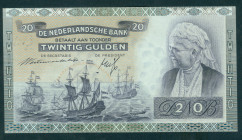 Netherlands - 20 Gulden 1939 Emma REPLACEMENT (Mev. 58-1 / AV 41.1b.3) - # DU 104216 - met vaste datum 19 maart 1941 - UNC