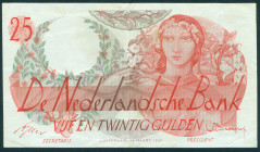 Netherlands - 25 Gulden 1947 Flora (Mev. 81-1 / AV 53.1) - crisp paper - ZF/PR