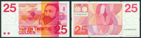 Netherlands - 25 Gulden 1971 Sweelinck (Mev. 84-2 / AV 56.2a.1) - serie 11378 - zeldzame proefserie met 11 cijfers, nabehandeld met DAR vernis - PR/UN...