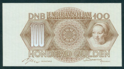 Netherlands - 100 Gulden 1947 Meisjeskop (Mev. 120-1 / AV 84.1) REPLACEMENT #3 AS 104366 - UNC-