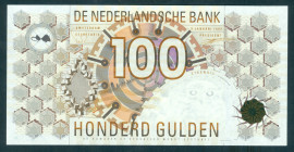 Netherlands - 100 Gulden 1992 Steenuil (Mev. 124-1b / AV 88.1d) - UNC