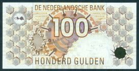 Netherlands - 100 Gulden 1992 Steenuil (Mev. 124-2a / AV 88.1b) - UNC