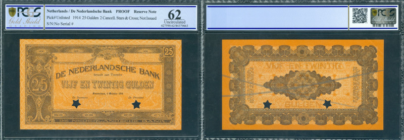 Netherlands - Divers - Spare Note / Reservebiljet - 25 Gulden 1.10.1914 Proof (P...
