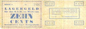 Netherlands - Concentratiekampgeld - Kamp Vught - 10 Cent 1943 - Lagergeld für das K. L. H. Herzogenbusch Zehn Cents 1.11.1943 - serie A 1856 (PL1210....