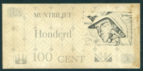 Netherlands - Overige - 100 Cent z.j. Mercuriuskop; vgl. ontwerp Luchtpostzegels no. 6-8 uit 1929 van Jac. Jongert - Dit gaat om Art Nouveau reclamedr...